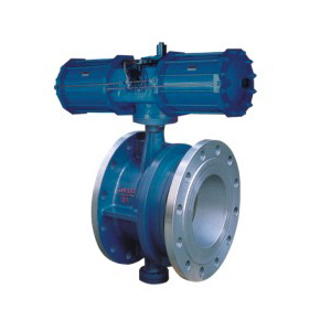 氣動伸縮器蝶閥