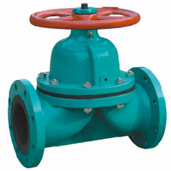 堰式襯膠隔膜閥 堰式襯(chèn)膠隔膜閥