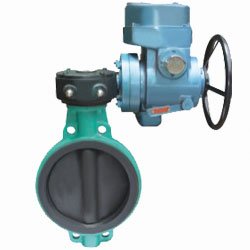 對夾式電動襯膠蝶閥