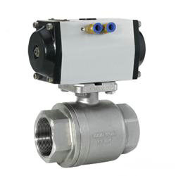 氣動二片式內螺紋球閥