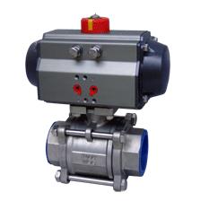 氣動三（sān）片式內螺紋球閥