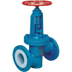 法蘭襯氟截止閥