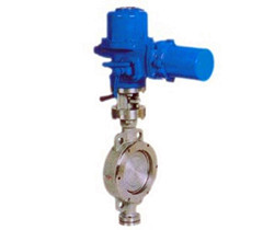 對夾式硬密封電動蝶閥