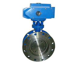 電動法蘭三偏心蝶閥