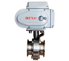 衛生級快接電動蝶閥