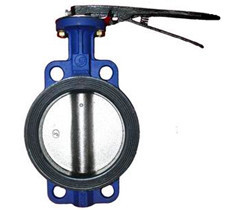 手柄對夾式襯膠蝶閥