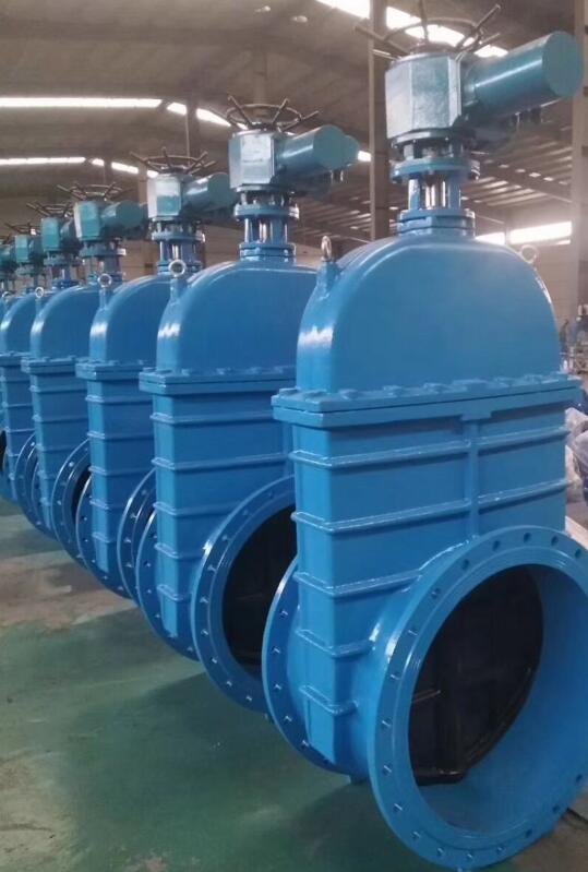 出口電（diàn）動軟密封閘閥