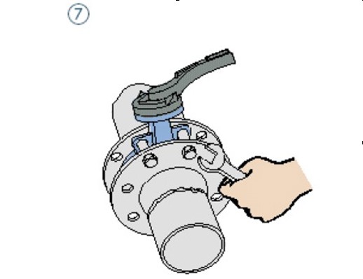蝶閥安裝示意圖7