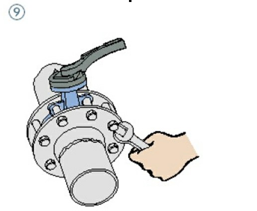 蝶閥安裝示意圖（tú）10