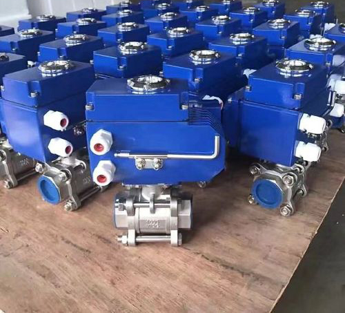 電動三片式不鏽鋼球閥