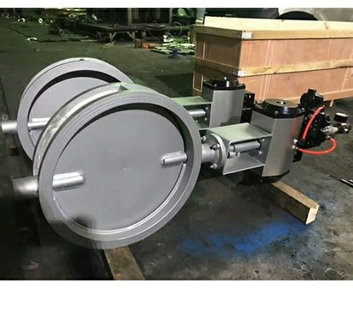 氣(qì)動對(duì)夾式通風蝶閥 氣動對夾式通風蝶閥