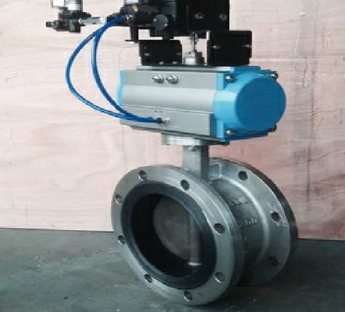 調節氣動法蘭蝶閥