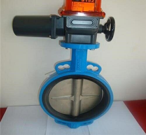 不（bú）鏽鋼板（bǎn）電動蝶閥