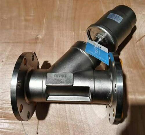 不鏽鋼氣(qì)動角座閥 不鏽鋼氣動角座閥