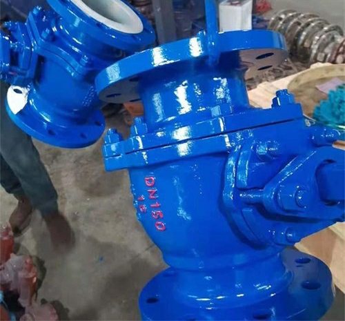 法蘭襯氟放料球閥