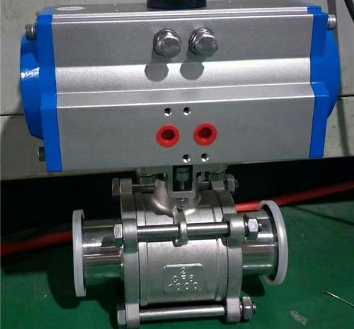 氣動衛生級三片式球閥