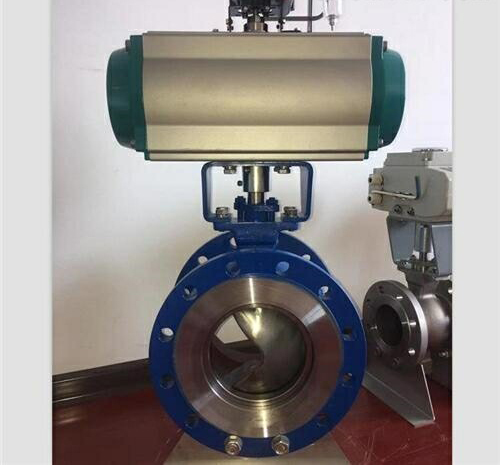 氣動V型切斷球閥 氣動V型切斷球閥(fá)