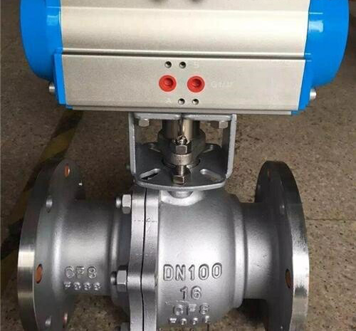 氣動法蘭球閥 氣動法蘭球閥