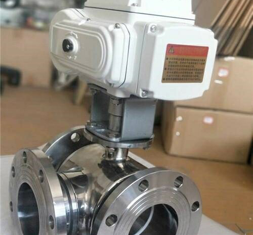 防爆電動（dòng）三通襯氟球（qiú）閥