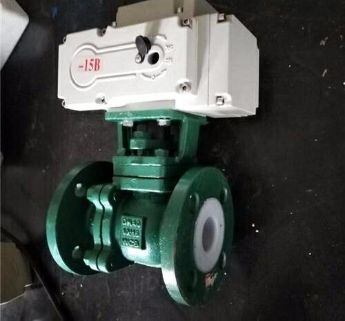 防爆電動（dòng）襯氟球閥