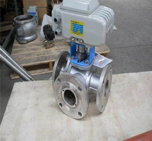 防爆電動T形三通球閥