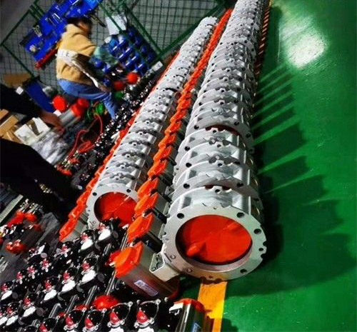 雙法蘭粉塵蝶閥