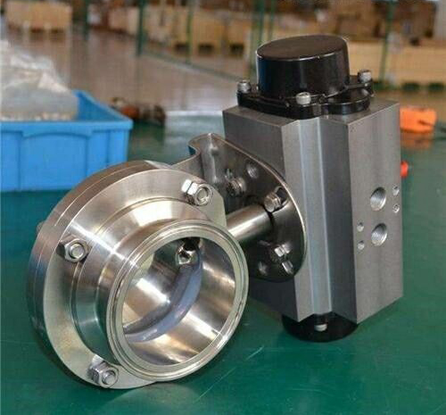 氣動卡箍式快裝衛生級蝶閥