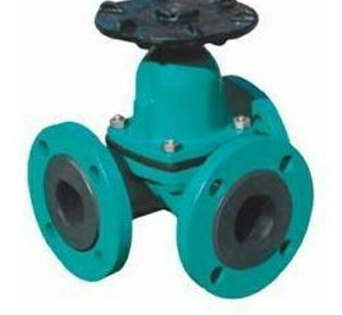 襯膠（jiāo）三通隔膜（mó）閥（fá）