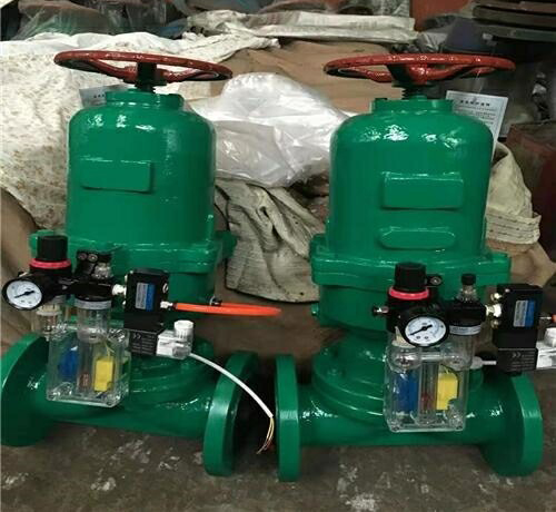 氣動常開式襯膠（jiāo）隔膜閥