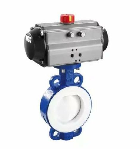 氣動蝶閥_氣（qì）動對夾襯（chèn）氟蝶閥