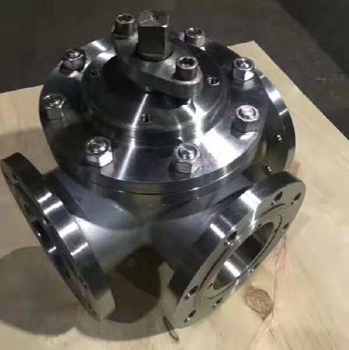 904L不（bú）鏽鋼法蘭三通球閥