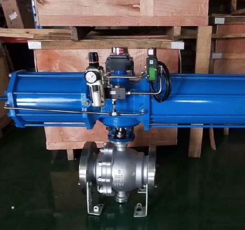 不鏽鋼氣動硬（yìng）密封（fēng）固定球閥