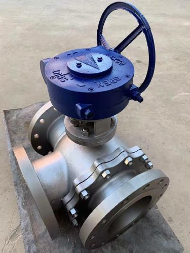 蝸輪不（bú）鏽鋼三通球閥