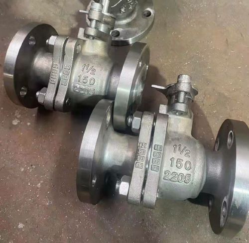 2205美標法蘭雙相鋼球閥